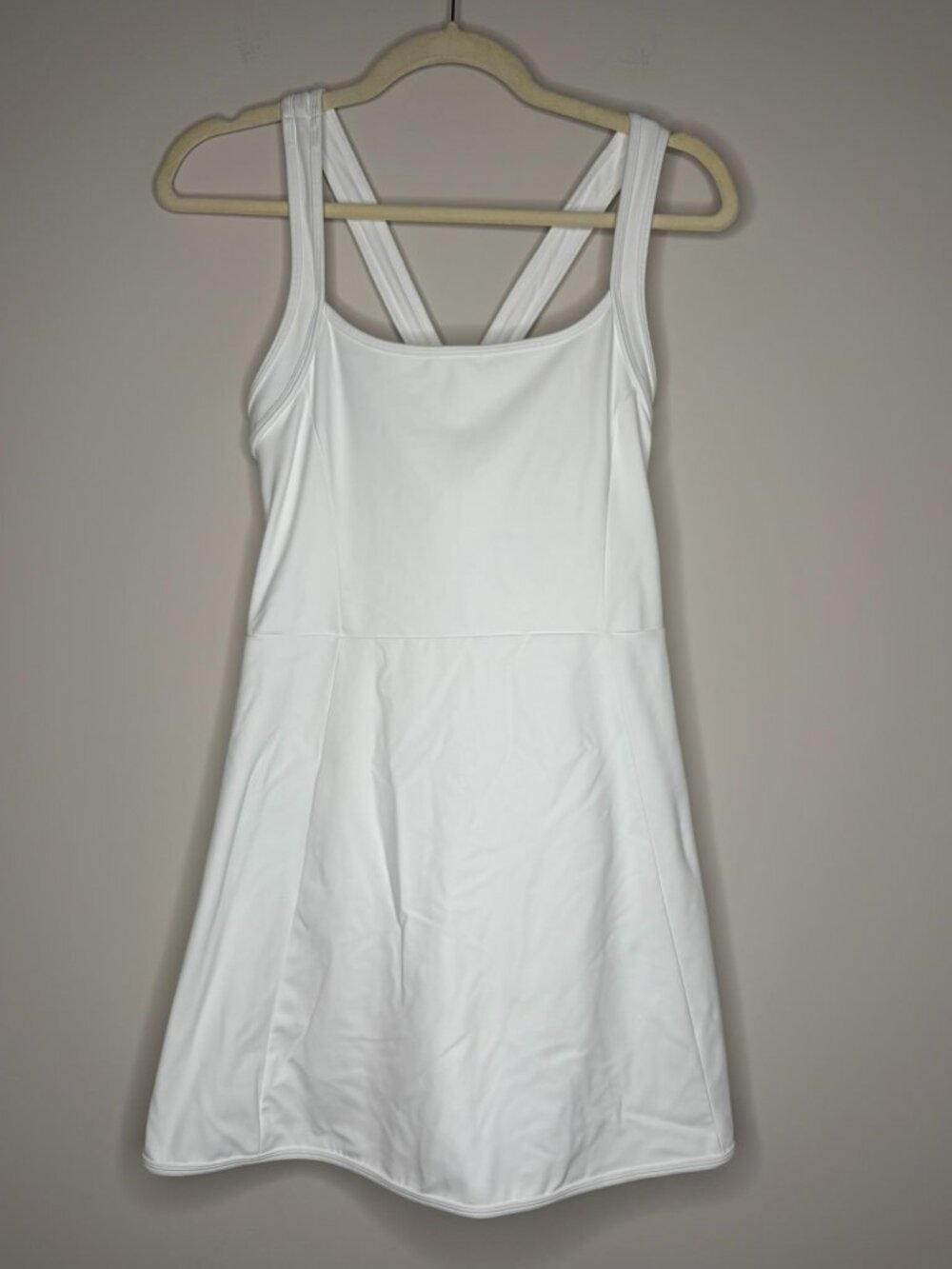 Recess Pickleball x Zella Grace Court Dress – White – Medium – Built In Shorts
